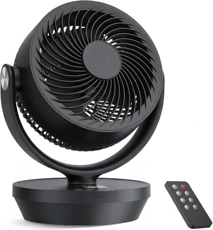 Air Circulator Fan for Bedroom, 13" Table Fan with 90° Oscillating & 120° Tilt, 60Ft Strong Airflow, Quiet 25Db Electric Desk Fan with 4 Speeds, 4 Modes & 12H Timer